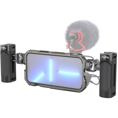 SmallRig 3604 - zestaw do filmowania, klatka operatorska, dwa uchwyty boczne do iPhone 13 Pro Max_2