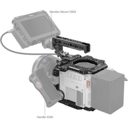 SmallRig 3696 - zestaw, klatka operatorska na RED V-RAPTOR