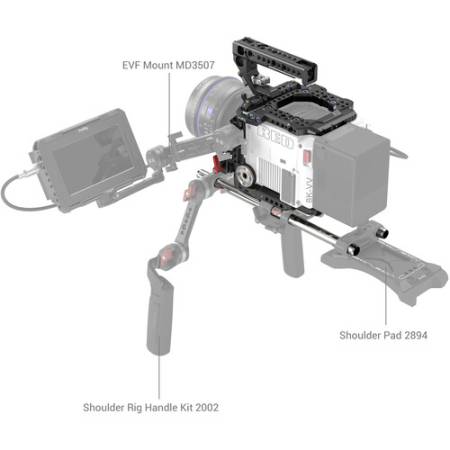 SmallRig 3696 - zestaw, klatka operatorska na RED V-RAPTOR