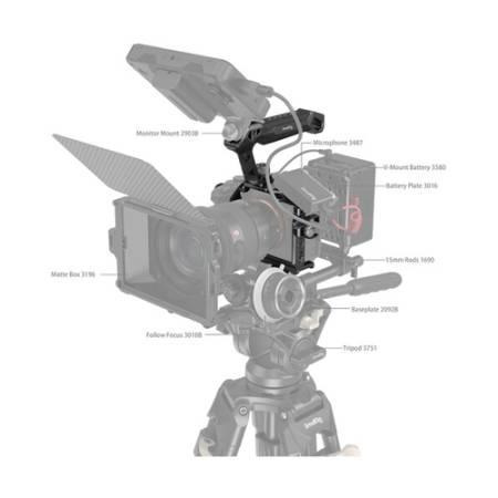 SmallRig 3708 Rhinoceros - zestaw, podstawowa klatka operatorska do Sony A7 RV/ A7VI/ A7 SIII