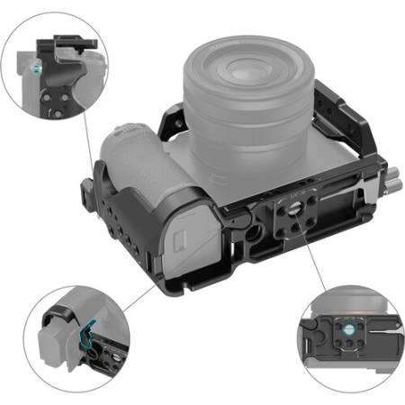 SmallRig 4422 - zestaw, klatka operacyjna na Sony a7CII/a7CR, mocowanie na kable_4