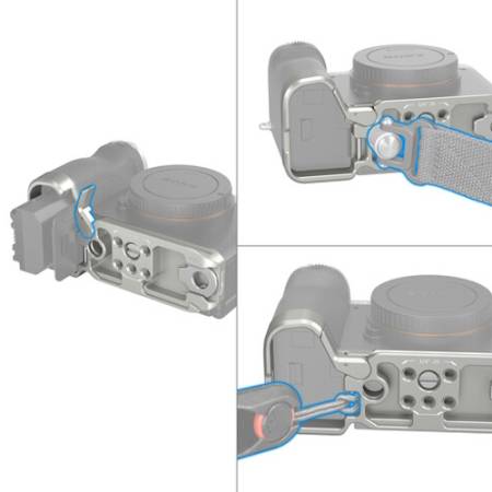 SmallRig 4439 - przedłużenie uchwytu, płytka montażowa do Sony A7CII/A7CR, srebrne_2