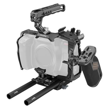SmallRig 4574 - zestaw, klatka operatorska, uchwyt, mocowanie dysku SSD, wspornik obiektywu, zacisk kabli do BMD Cinema