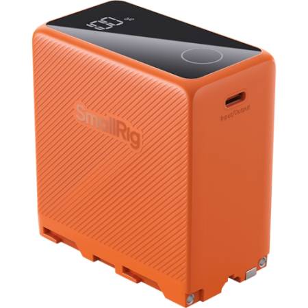 SmallRig 4576 - akumulator z ekranem, USB-C, zamiennik do NP-F970, pomarańczowy_1