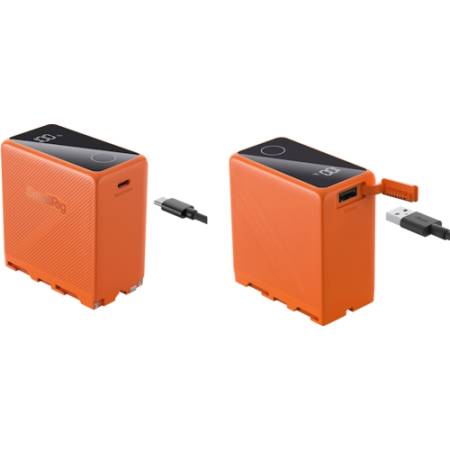 SmallRig 4576 - akumulator z ekranem, USB-C, zamiennik do NP-F970, pomarańczowy_3