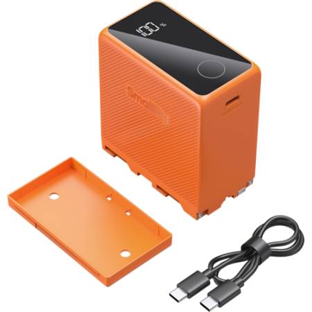 SmallRig 4576 - akumulator z ekranem, USB-C, zamiennik do NP-F970, pomarańczowy_10