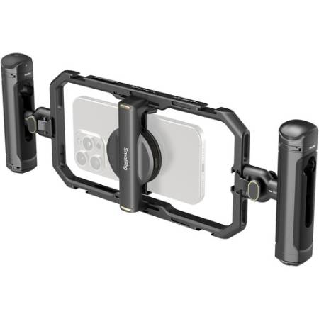 SmallRig 4597 - zestaw do filmowania, uniwersalna klatka operatorska do smartfonów, 2x uchwyt boczny_1