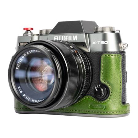 SmallRig 4711 - skórzana półklatka do Fujifilm X-T50, zielona_3
