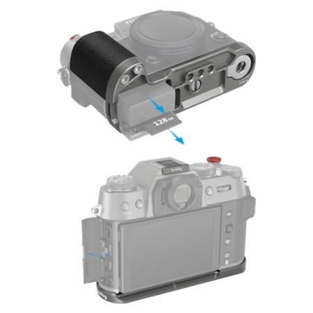 SmallRig 4712 - płytka L-kształtna z gripem do Fujifilm X-T50, ciemne srebro_4