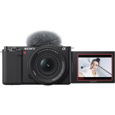 Sony ZV-E10 + 16-50mm II - zestaw, aparat do wideoblogów z obiektywem SELP16502, ZV-E10K