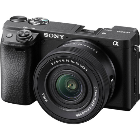 Sony A6400 + SELP16502 - aparat cyfrowy z obiektywem 16-50mm OSS II
