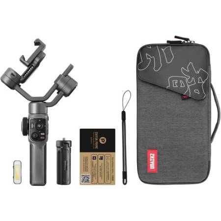 Zhiyun Smooth 5S AI Combo - zestaw, gimbal do smartfona, mini statyw, moduł AI, lampa_4