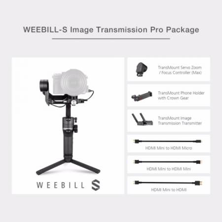 Zhiyun Weebill S PRO Kit - zestaw, gimbal + wireless video transmitter + focus motor max + phone holder