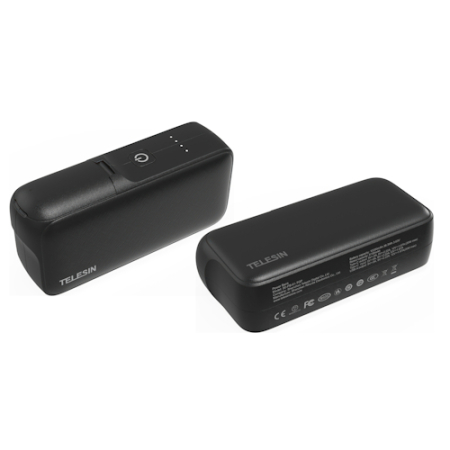 Telesin S0-PB-01-TGP - dwukanałowa ładowarka, powerbank do akumulatorów do GoPro Hero 13 (20W, 1000mAh, USB-C, USB-A)