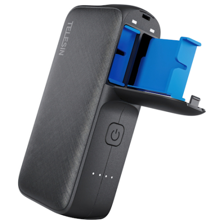Telesin GP-PB-001 - dwukanałowa ładowarka, powerbank do akumulatorów do GoPro Hero 5 / 6 / 7 / 8 / 9 / 10 / 11 / 12 (20W, 10000mAh, USB-C)