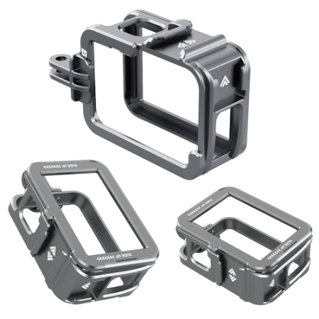 Telesin S6-FMS-14-TGP - metalowa klatka do kamer GoPro Hero 9 / 10 / 11 / 12 / 13 (2x zimna stopka)