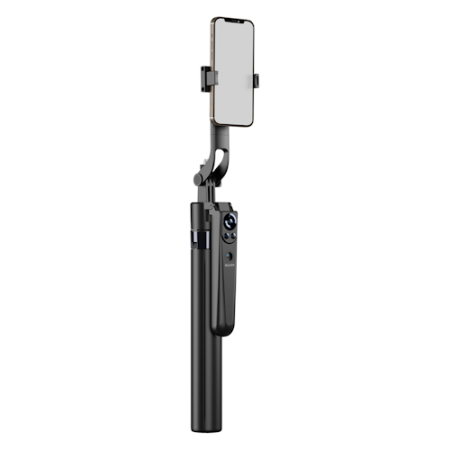Telesin P3-MS-03 - 2w1, statyw z elektroniczną głowicą AI, selfie stick do smartfona (do 162cm, udźwig 0,5kg) - przykład użycia