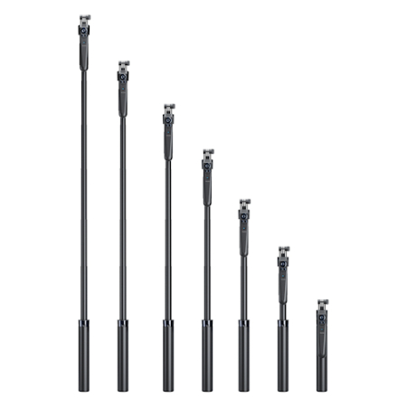 Telesin P3-MS-03 - 2w1, statyw z elektroniczną głowicą AI, selfie stick do smartfona (do 162cm, udźwig 0,5kg) - wysokość