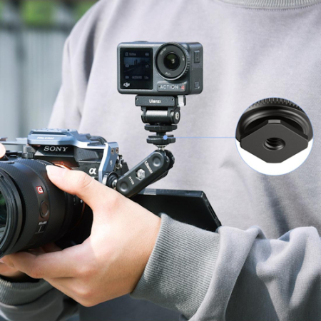 Ulanzi CA22 - adapter magnetyczny, zimna stopka do DJI Osmo Action 3/4 i Pocket 3 (gwint 1/4