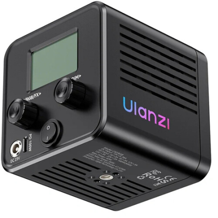 Ulanzi C60RGB (L277) - zestaw, lampa LED COB + strumienica z reflektorem (2500-6500K, RGB, 60W, Mini Bowens) - panel sterowania