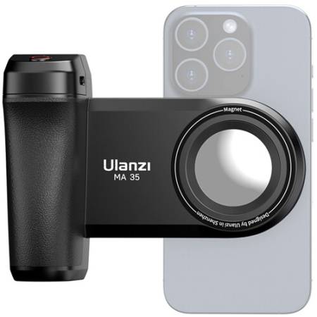 Ulanzi MA35 - magnetyczny grip / uchwyt i spust migawki do smartfona, funkcja Bluetooth i MagSafe - przykład użycia