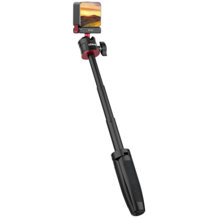 Ulanzi MT-50 - 2w1, mini statyw i selfie stick do kamer DJI Osmo Action (13-27cm) - przykład użycia