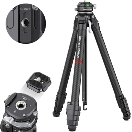 Ulanzi Zero F38 (3131) - zestaw, statyw Carbon + głowica panoramiczna (funkcja monopodu, 0-166cm, udźwig 6kg)