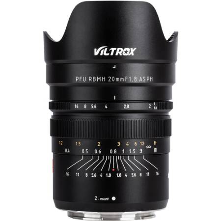 Viltrox 20mm F/1.8 ASPH - obiektyw stałoogniskowy, Nikon Z