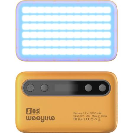 Viltrox S05 Yellow - panel, mini lampa LED, 2800-6800K, 5W, żółta_2