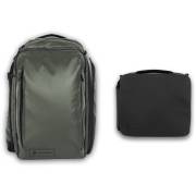 Wandrd Transit Travel Photo Bundle 35 - podróżny plecak fotograficzny 35L + akcesoria, zielony - zawartość