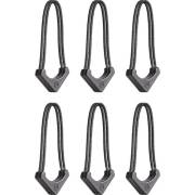 Wandrd Worryless Locking Zipper Pullers - uchwyty / przywieszki do zamków błyskawicznych, 6 sztuk (czarne) - zawartość