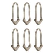 Wandrd Worryless Locking Zipper Pullers - uchwyty / przywieszki do zamków błyskawicznych, 6 sztuk (beżowe) - zawartość