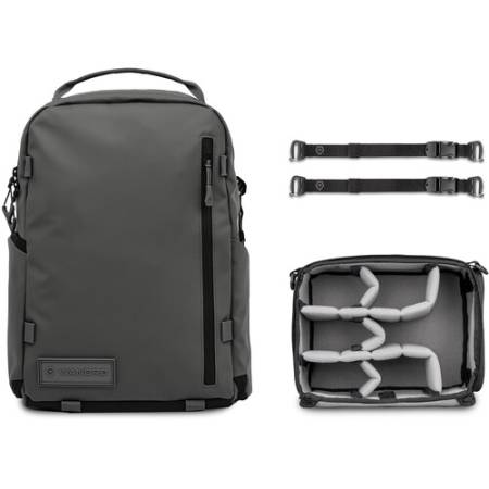 Wandrd Prvke 21 Zip Photo Bundle - plecak fotograficzny typu Zip 21L + akcesoria, czarny - zawartość zestawu