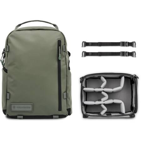 Wandrd Prvke 31 Zip Photo Bundle - plecak fotograficzny typu Zip 31L + akcesoria, zielony - zawartość zestawu
