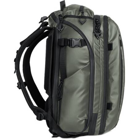 Wandrd Transit Travel Photo Bundle 45 - podróżny plecak fotograficzny 45L + akcesoria, zielony - bok