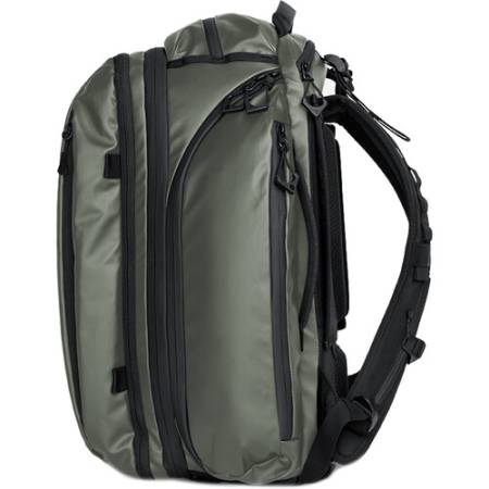 Wandrd Transit Travel Photo Bundle 45 - podróżny plecak fotograficzny 45L + akcesoria, zielony - bok