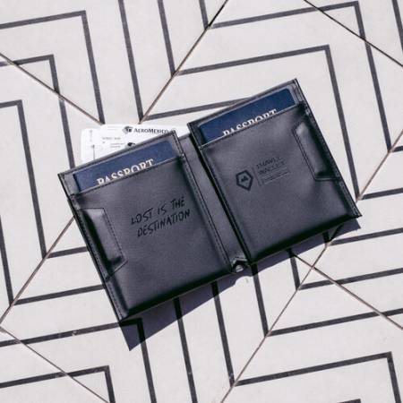 Wandrd Travel Wallet - zaawansowany portfel podróżny (czarny, TW-BK-1) - przykład użycia