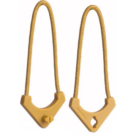 Wandrd Worryless Locking Zipper Pullers - uchwyty / przywieszki do zamków błyskawicznych, 6 sztuk (żółte)