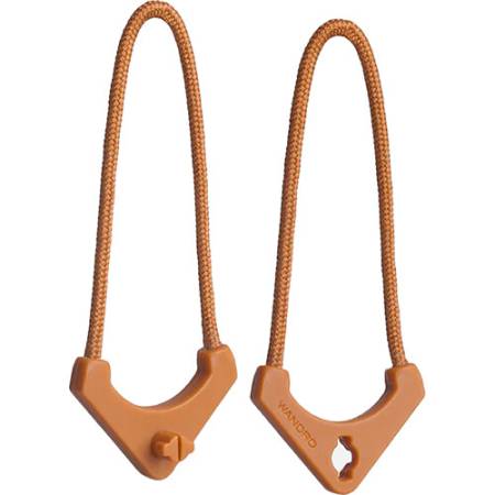 Wandrd Worryless Locking Zipper Pullers - uchwyty / przywieszki do zamków błyskawicznych, 6 sztuk (pomarańczowe)