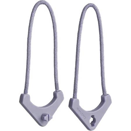 Wandrd Worryless Locking Zipper Pullers - uchwyty / przywieszki do zamków błyskawicznych, 6 sztuk (fioletowe)