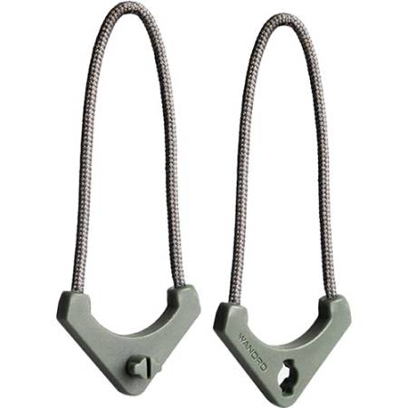 Wandrd Worryless Locking Zipper Pullers - uchwyty / przywieszki do zamków błyskawicznych, 6 sztuk (zielone)