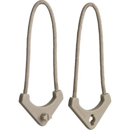 Wandrd Worryless Locking Zipper Pullers - uchwyty / przywieszki do zamków błyskawicznych, 6 sztuk (beżowe)
