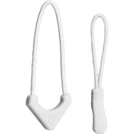 Wandrd Zipper Pullers - uchwyty / przywieszki do zamków błyskawicznych, 12 sztuk (białe)