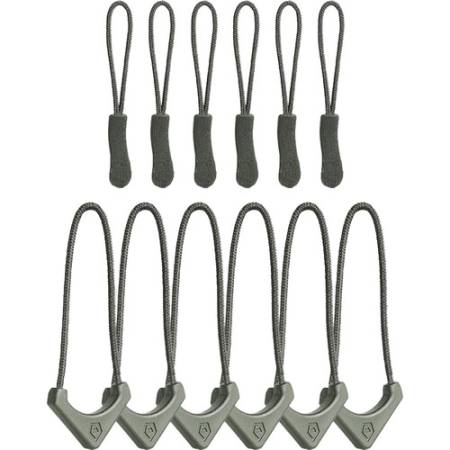 Wandrd Zipper Pullers - uchwyty / przywieszki do zamków błyskawicznych, 12 sztuk (zielone) - zawartość zestawu