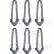 Wandrd Worryless Locking Zipper Pullers - uchwyty / przywieszki do zamków błyskawicznych, 6 sztuk (niebieskie) - zawarto