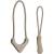 Wandrd Zipper Pullers - uchwyty / przywieszki do zamków błyskawicznych, 12 sztuk (beżowe)