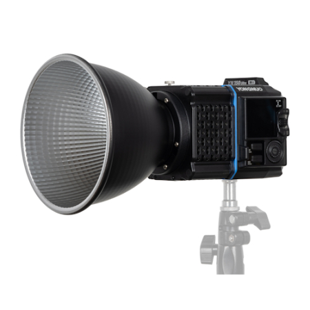 Yongnuo YN150 Ultra Bi Kit - zestaw, lampa LED COB z uchwytem NP-F i akcesoriami (2700-6500K, Bi-Color, 150W, Mini Bowens) - lampa z czaszą