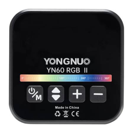 Yongnuo YN60 RGB II - mini lampa LED, do vlogowania, streamowania, 2500K-9900K, czarna_2