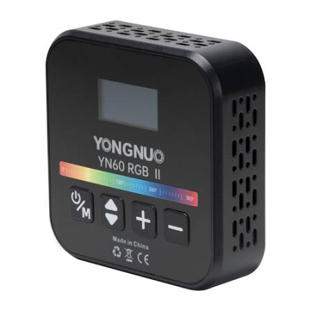 Yongnuo YN60 RGB II - mini lampa LED, do vlogowania, streamowania, 2500K-9900K, czarna_4