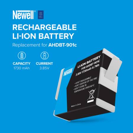 Newell SupraCell AHDBT-901c - zamiennik, akumulator AHDBT-901c do GoPro, NL3585
